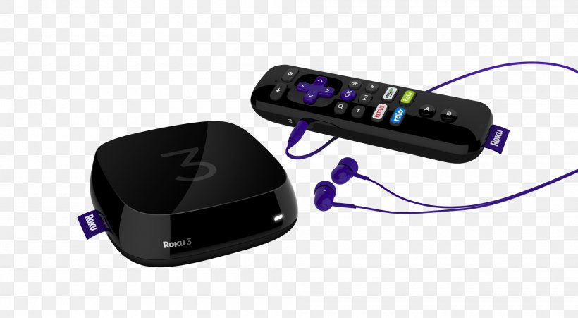 Roku Television Digital Media Player Streaming Media Set-top Box, PNG, 2000x1102px, Roku, Audio, Audio Equipment, Digital Media Player, Electronic Device Download Free