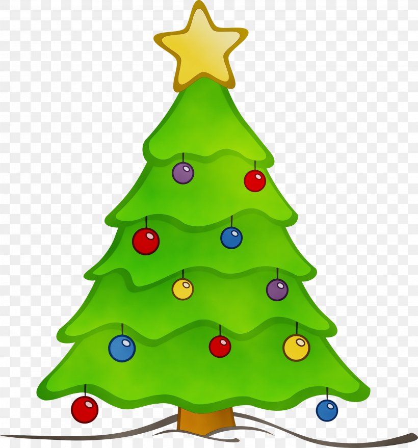 Christmas Tree Watercolor, PNG, 2797x3000px, Watercolor, Christmas, Christmas Day, Christmas Decoration, Christmas Eve Download Free