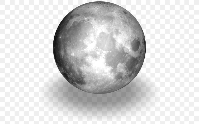 Earth Full Moon Apollo Program New Moon, PNG, 512x512px, Earth, Apollo Program, Astronomical Object, Atmosphere, Black And White Download Free
