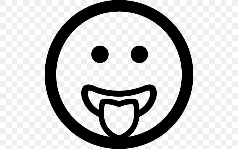 Emoticon Smiley Wink Clip Art, PNG, 512x512px, Emoticon, Black And White, Emotion, Face, Facial Expression Download Free