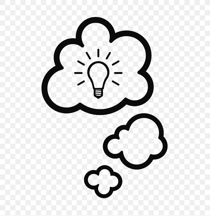 Business Idea Innovation Cloud Creativity, PNG, 633x842px, Idea, Area, Black And White, Body Jewelry, Business Idea Download Free