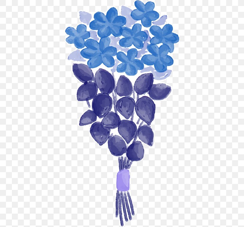 Euclidean Vector Flower, PNG, 388x765px, Flower, Blue, Cobalt Blue, Ornament, Petal Download Free