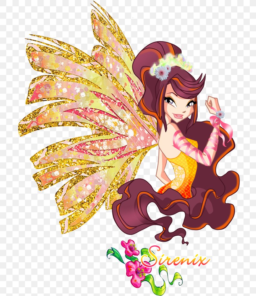 Sirenix Fairy Stella Cartoon Mythix, PNG, 717x948px, Watercolor, Cartoon, Flower, Frame, Heart Download Free