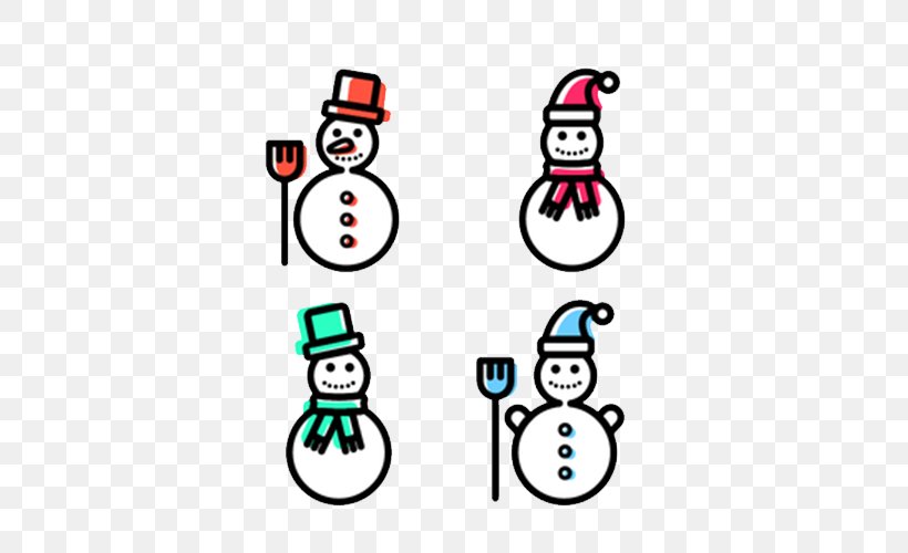 Snowman Download Flat Design Icon, PNG, 500x500px, Snowman, Area, Christmas, Clip Art, Designer Download Free