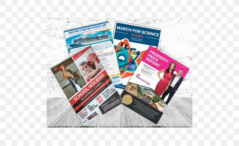 Standard Paper Size Flyer Printing Brochure, PNG, 500x500px, Paper, Advertising, Brand, Brochure, Business Download Free