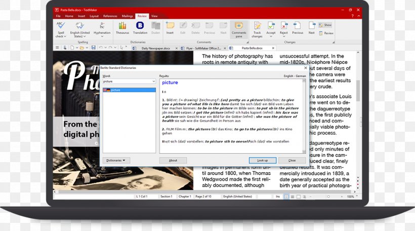 TextMaker SoftMaker Word Processor Microsoft Word File Format, PNG, 980x546px, Textmaker, Computer, Computer Software, Document File Format, Electronic Device Download Free
