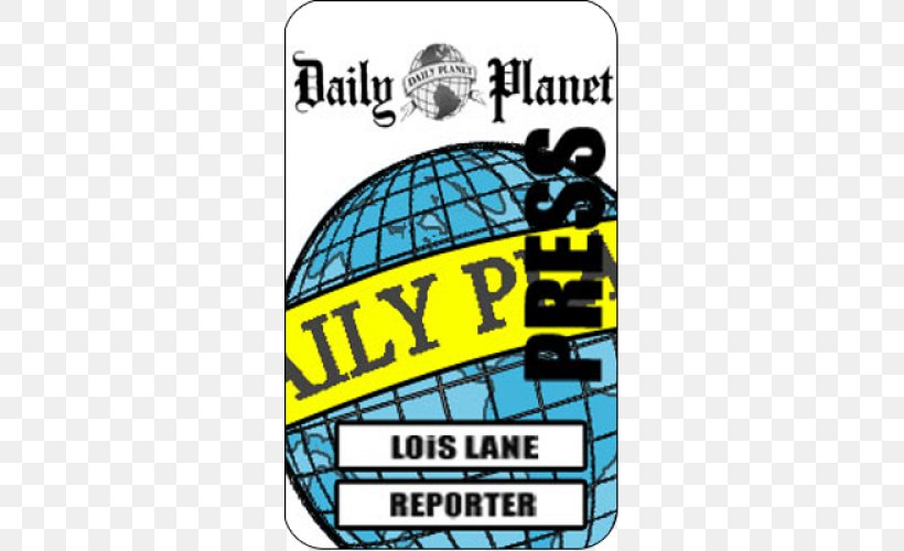 Lois Lane Clark Kent Daily Planet Press Pass Template, PNG, 500x500px, Lois Lane, Area, Brand, Clark Kent, Daily Planet Download Free
