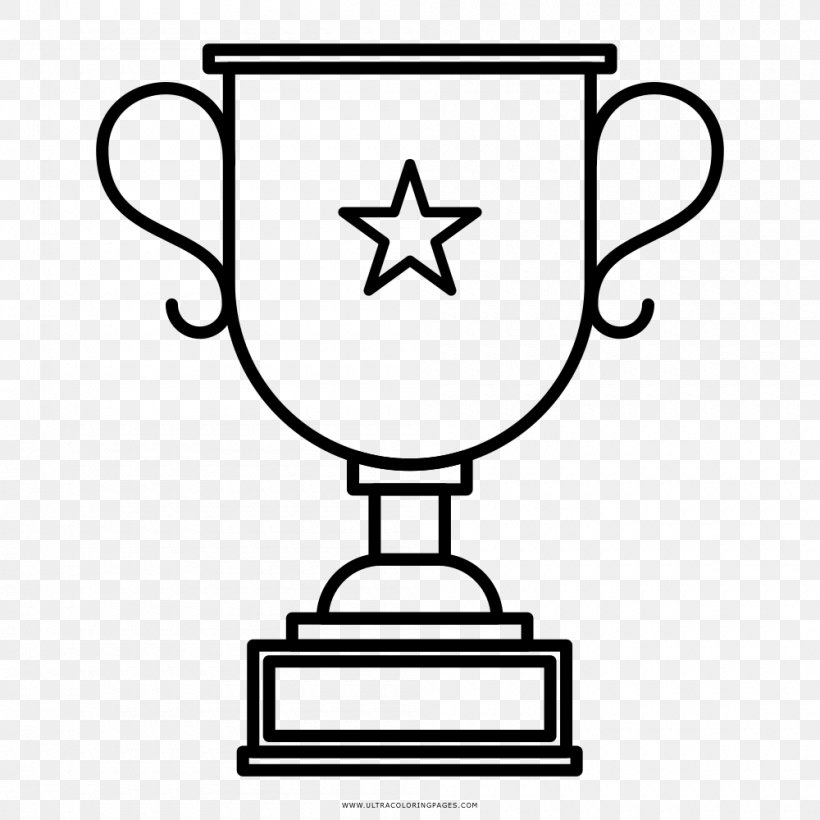 Trophy Creativity Printing Drawing Advertising, PNG, 1000x1000px, Trophy, Advertising, Black And White, Computer Software, Creativity Download Free