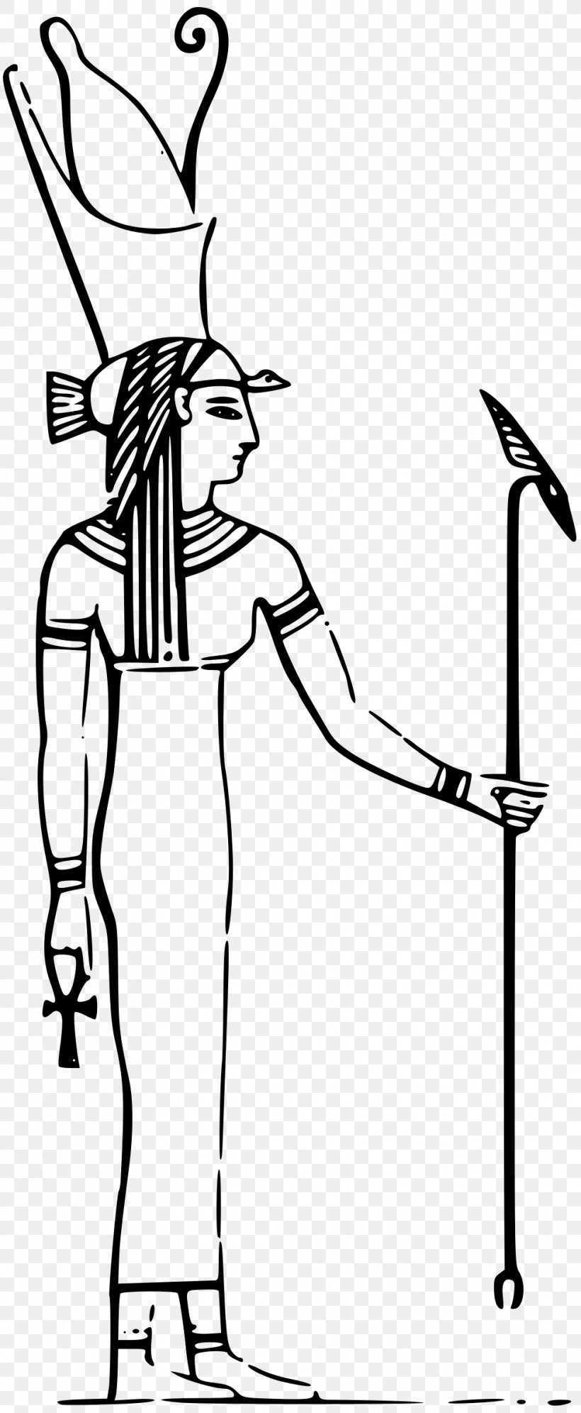 Isis Ancient Egyptian Deities Clip Art, PNG, 988x2400px, Isis, Amun, Ancient Egyptian Deities, Arm, Art Download Free