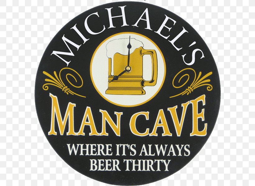 Man Cave Table Clock Beer Garage, PNG, 600x600px, Man Cave, Bar, Beer, Brand, Clock Download Free