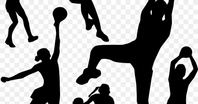 Netball Sport Clip Art, PNG, 1200x630px, Netball, Arm, Ball, Basketball, Black And White Download Free
