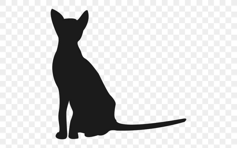 Whiskers Black Cat Silhouette Kitten, PNG, 512x512px, Whiskers, Black, Black And White, Black Cat, Carnivoran Download Free