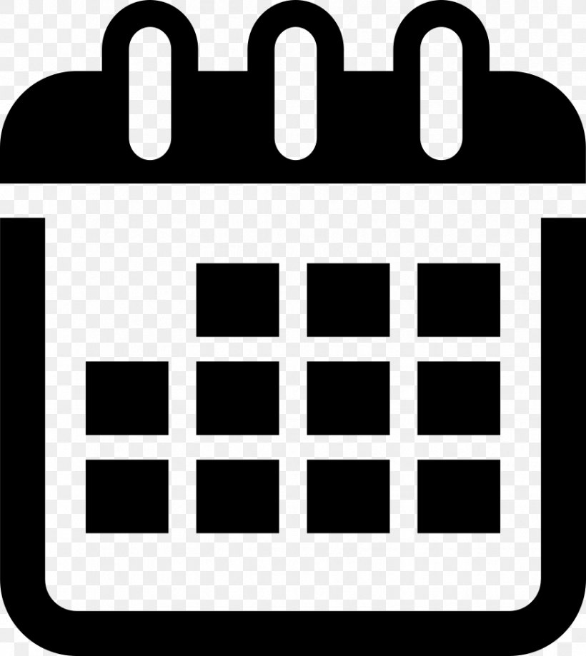 Calendar Symbol, PNG, 874x980px, Calendar, Area, Black, Black And White, Brand Download Free
