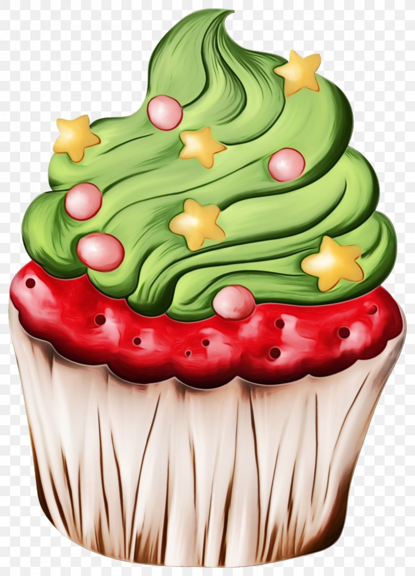 Christmas Tree, PNG, 1152x1600px, Watercolor, Baking Cup, Buttercream, Cake, Cake Decorating Download Free