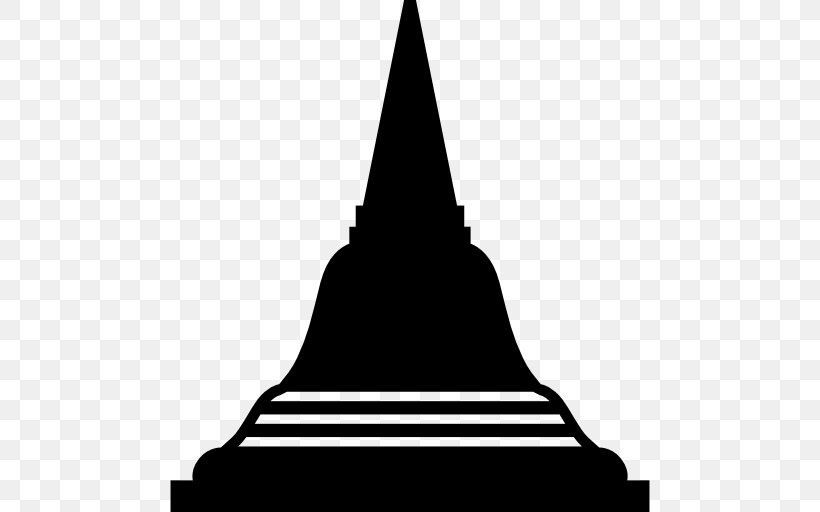 Phra Pathommachedi Temple, PNG, 512x512px, Phra Pathommachedi, Black And White, Cone, Landmark, Monochrome Download Free