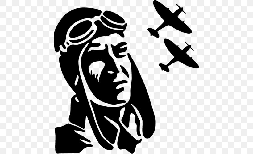 Airplane Supermarine Spitfire 0506147919 Flight Helmet, PNG, 500x500px, Airplane, Art, Artwork, Black, Black And White Download Free
