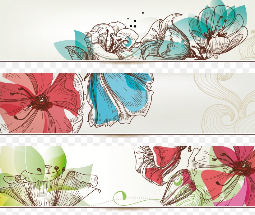 Banner Flower Royalty-free Floral Design, PNG, 1650x1392px, Banner, Artwork, Decorative Arts, Drawing, Floral Design Download Free
