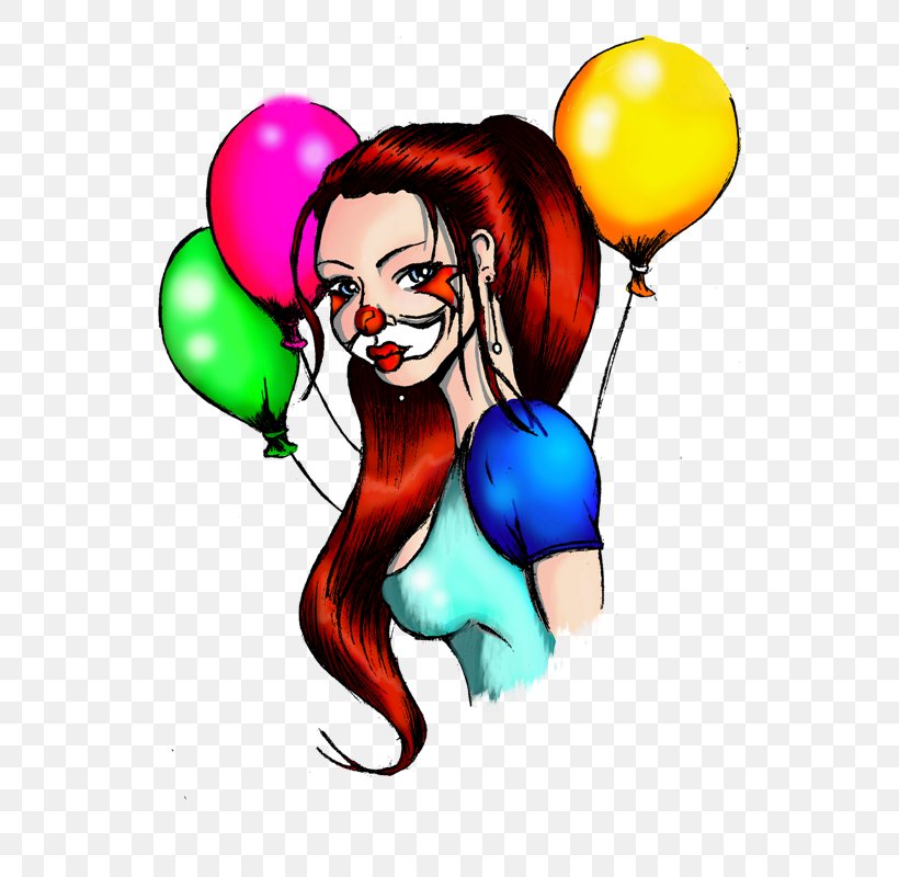 Balloon Character Clown Clip Art, PNG, 560x800px, Balloon, Art, Cartoon, Character, Clown Download Free