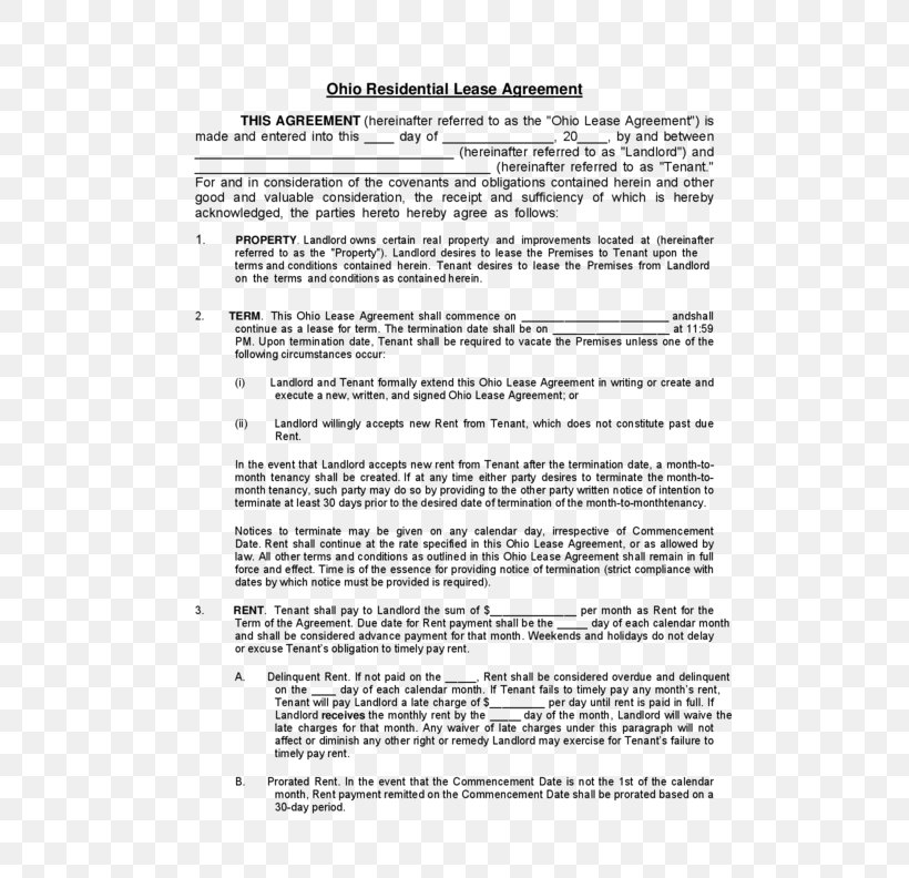 Rental Agreement Contract House Renting Lease, PNG, 612x792px, Rental Agreement, Apartment, Area, Bill Of Sale, Black And White Download Free