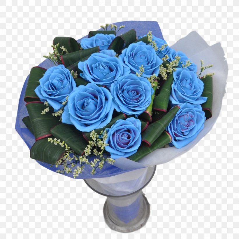Blue Rose Garden Roses The Language Of Love Flower / Trading Flower Bouquet, PNG, 1400x1399px, Blue Rose, Artificial Flower, Blue, Cut Flowers, Floral Design Download Free