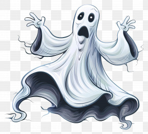 Ghost - Spooky Ghost Illustration PNG