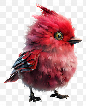 Red Bird - Adorable Red Bird PNG