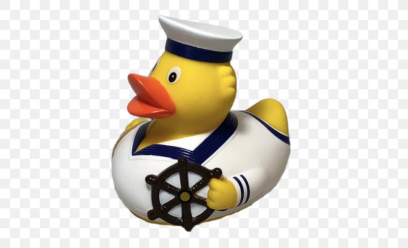 Rubber Duck Ship Sea Captain Sailor, PNG, 500x500px, Duck, Beak, Bird, Ducks Geese And Swans, Ducks In The Window Download Free