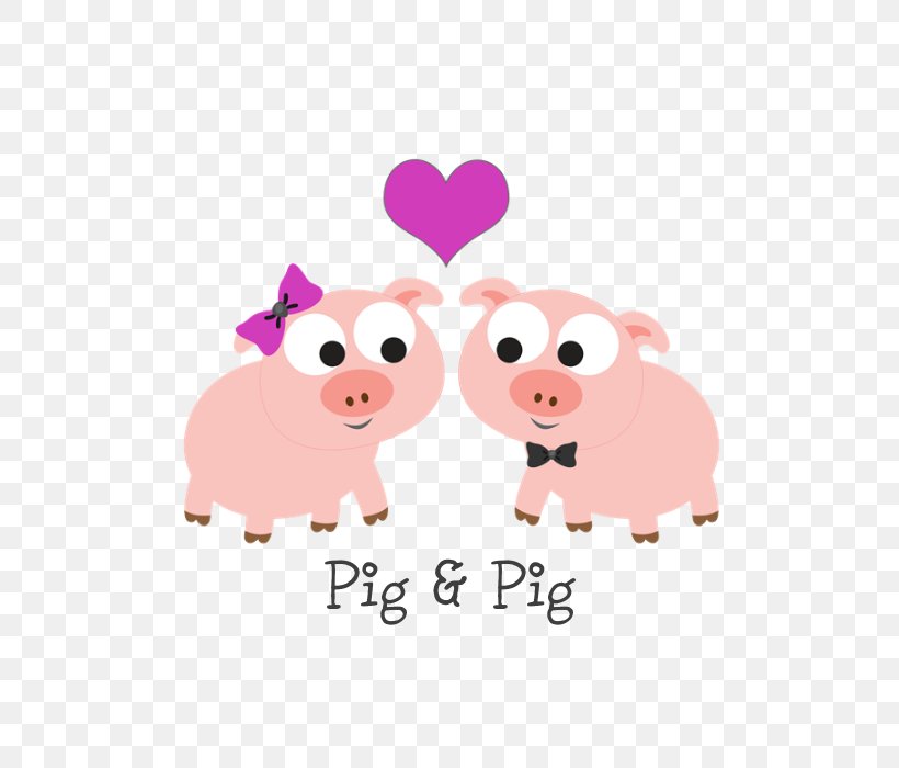 Domestic Pig Love Gift Christmas Ornament, PNG, 700x700px, Watercolor, Cartoon, Flower, Frame, Heart Download Free