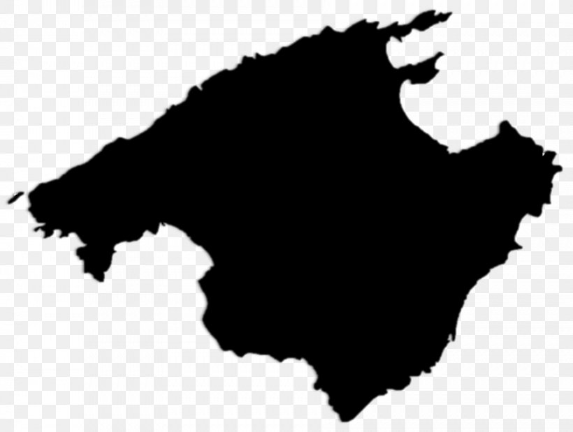Majorca Vector Map, PNG, 902x681px, Majorca, Art, Balearic Islands, Black, Black And White Download Free