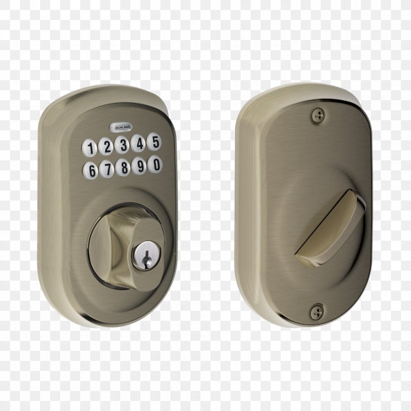 Dead Bolt Schlage Lock Door Handle Keypad, PNG, 1000x1000px, Dead Bolt, Brass, Door, Door Furniture, Door Handle Download Free