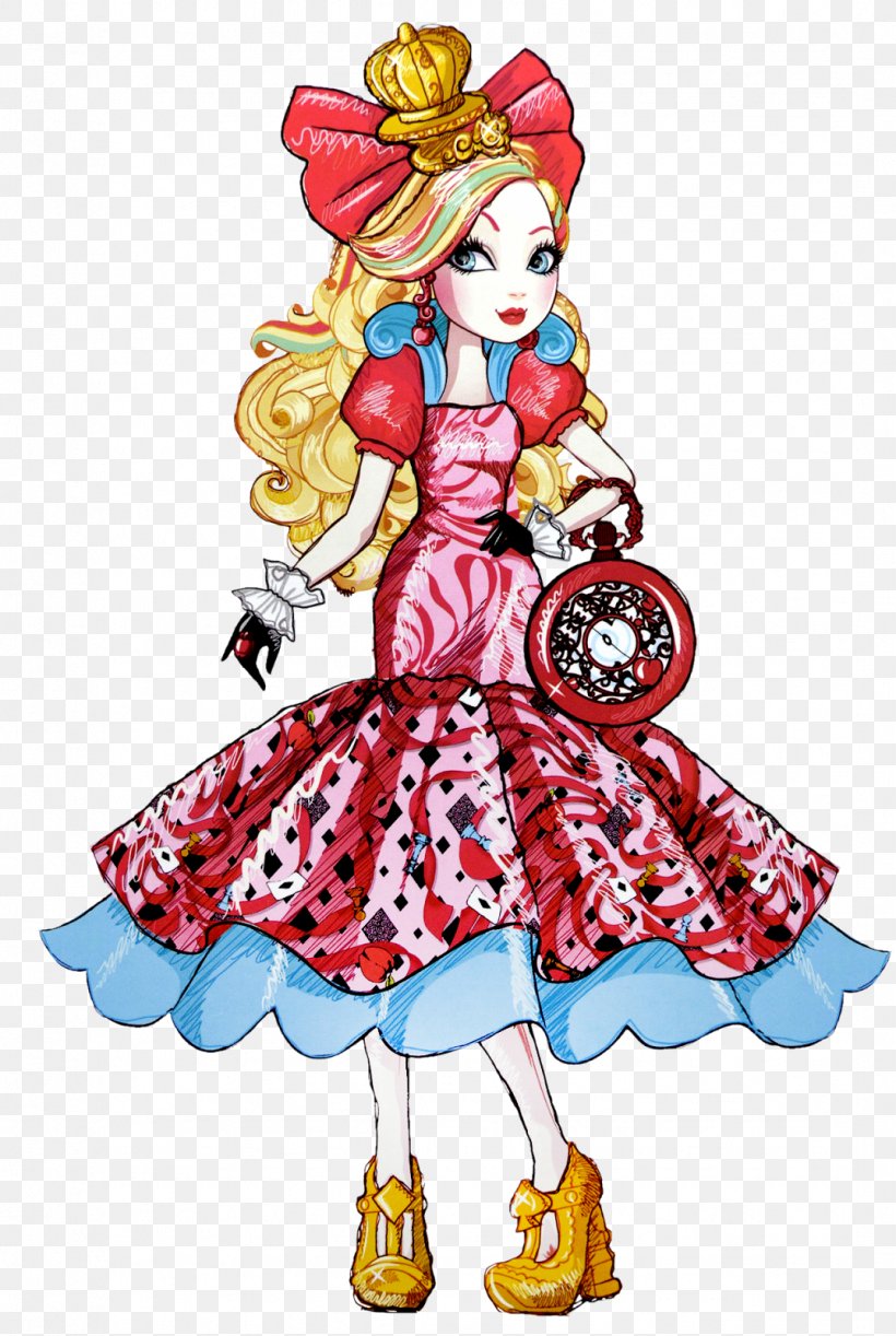 Ever After High Legacy Day Apple White Doll Alice's Adventures In Wonderland Way Too Wonderland: Royal Flush, PNG, 1073x1600px, Ever After High, Apple, Art, Coloring Book, Costume Download Free