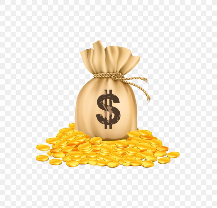 Money Bag Gold Coin Clip Art, PNG, 950x914px, Bag, Coin, Commodity, Drawing, Food Download Free