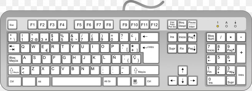 Computer Keyboard Computer Mouse Laptop MacBook Pro Clip Art, PNG, 2400x867px, Computer Keyboard, Brand, Computer, Computer Accessory, Computer Component Download Free