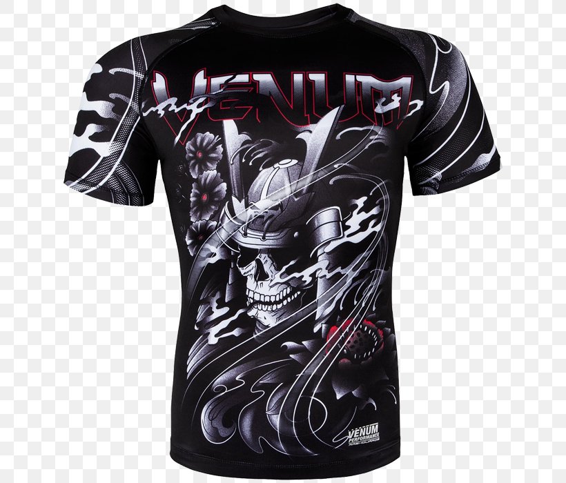 Venum Rash Guard Mixed Martial Arts Clothing Brazilian Jiu-jitsu, PNG, 700x700px, Venum, Active Shirt, Black, Boxing, Brand Download Free