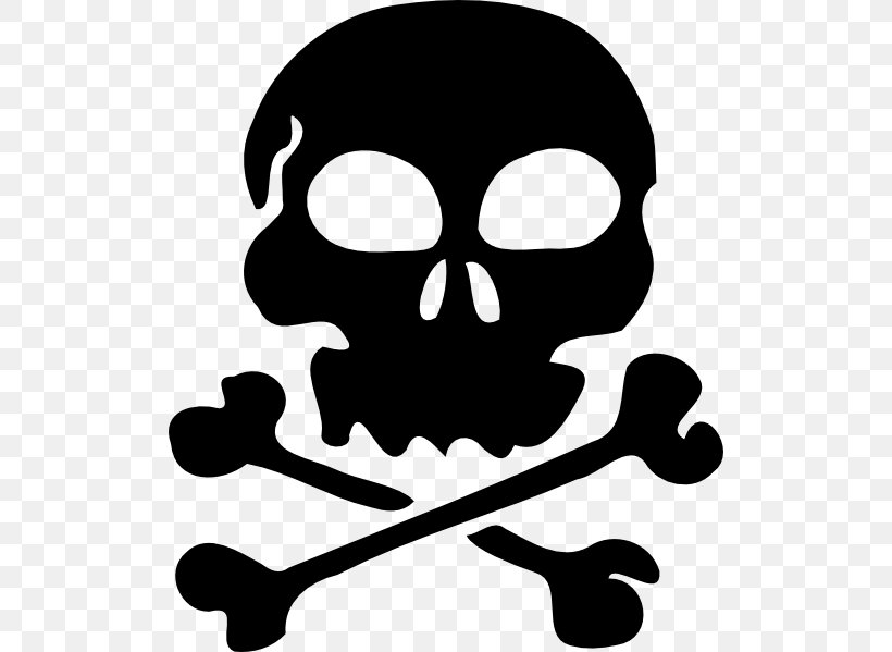Skull And Bones Skull And Crossbones Clip Art, PNG, 510x599px, Skull And Bones, Black And White, Bone, Death, Drawing Download Free
