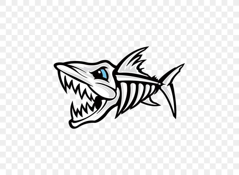 Decal Black And White Fish Sticker Clip Art, PNG, 600x600px, Decal, Angling, Automotive Design, Black, Black And White Download Free