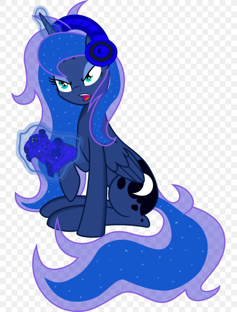 Princess Luna DeviantArt Horse .by Clip Art, PNG, 741x1077px, Princess Luna, Art, Blue, Cartoon, Cobalt Blue Download Free
