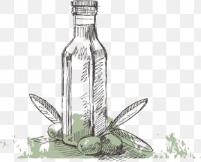 Oliveoil - Drawing Olive Oil Greek Cuisine PNG