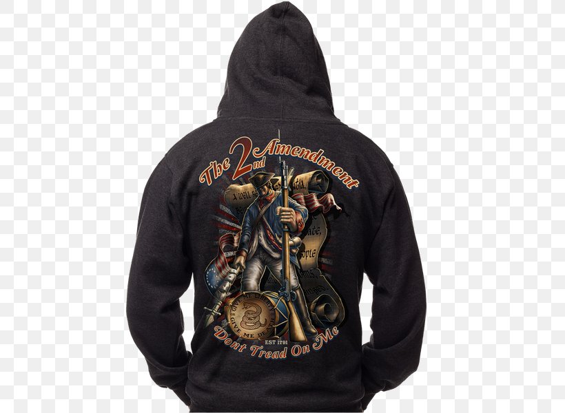 Hoodie T-shirt Second Amendment To The United States Constitution Bluza, PNG, 500x600px, Hoodie, Bluza, Clothing, Constitutional Amendment, Fashion Download Free