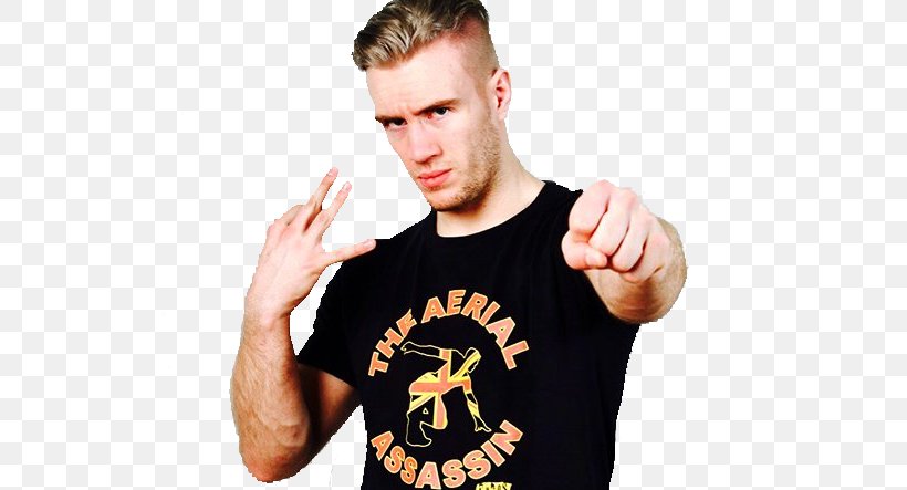 Will Ospreay T-shirt New Japan Pro-Wrestling Professional Wrestling Ring Of Honor, PNG, 603x443px, Will Ospreay, Arm, Brand, Facial Hair, Finger Download Free