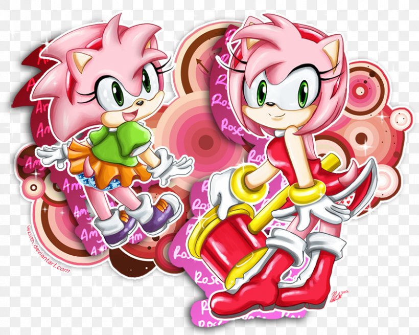 Amy Rose Sonic The Hedgehog Shadow The Hedgehog Sonic CD, PNG, 856x684px, Amy Rose, Art, Deviantart, Fictional Character, Flower Download Free