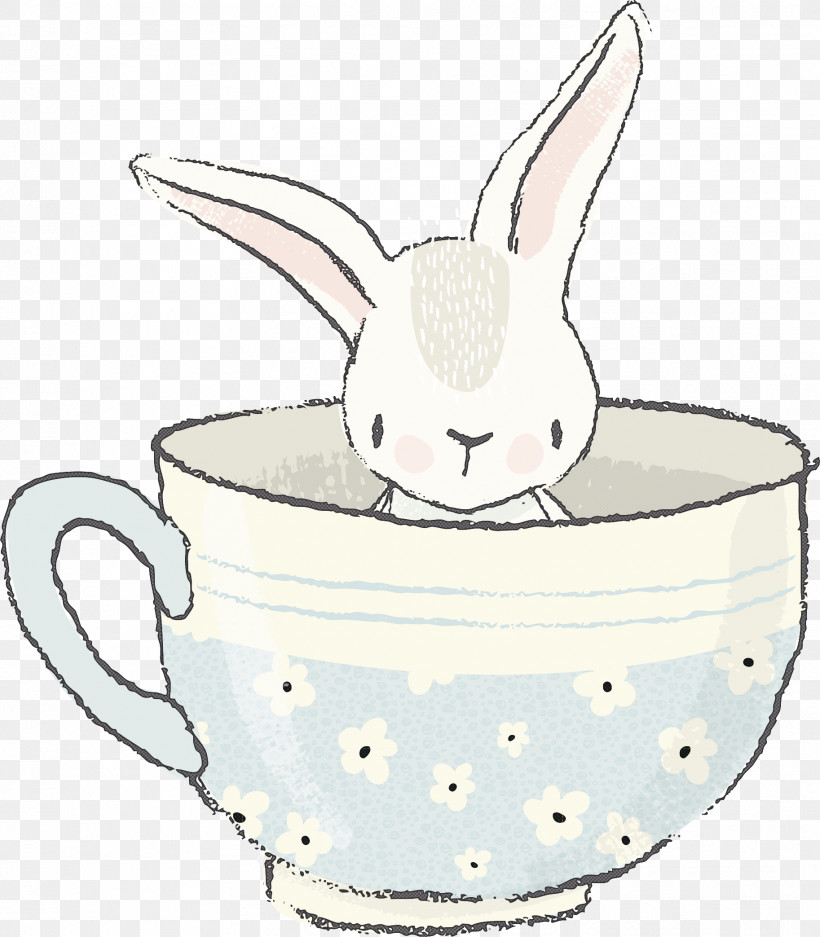 Rabbit Cup Tableware Rabbits And Hares Drinkware, PNG, 1826x2087px, Rabbit, Cup, Drawing, Drinkware, Ear Download Free