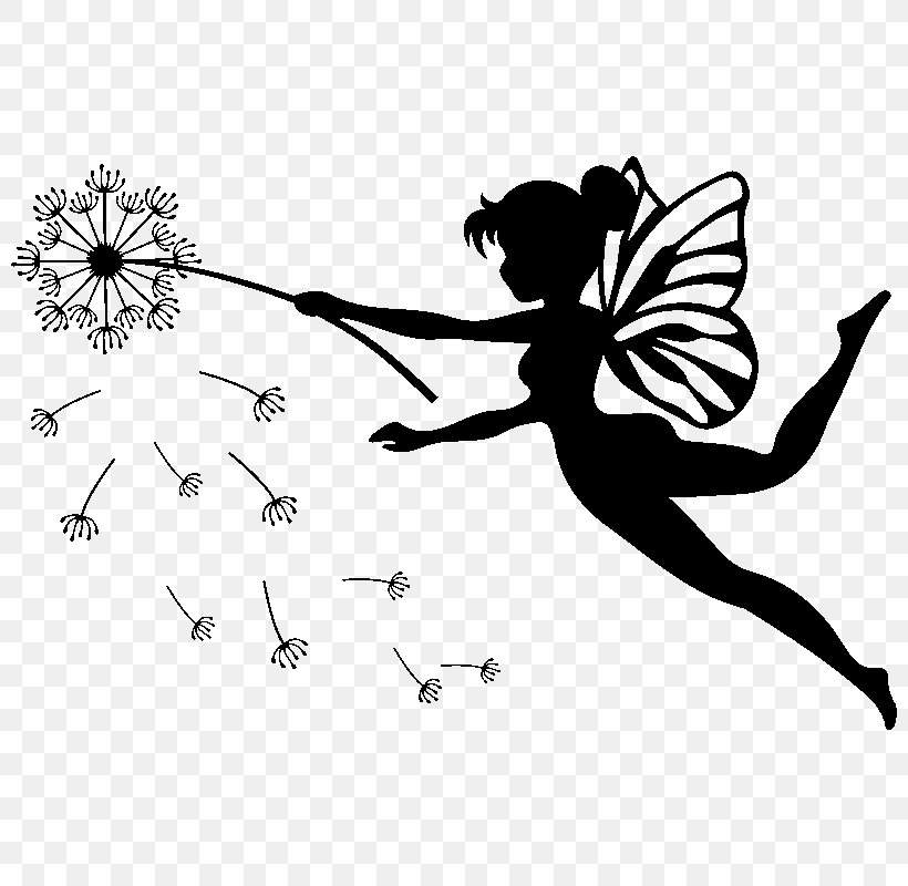 Silhouette Fairy Tinker Bell, PNG, 800x800px, Silhouette, Art, Ballet Dancer, Black, Black And White Download Free