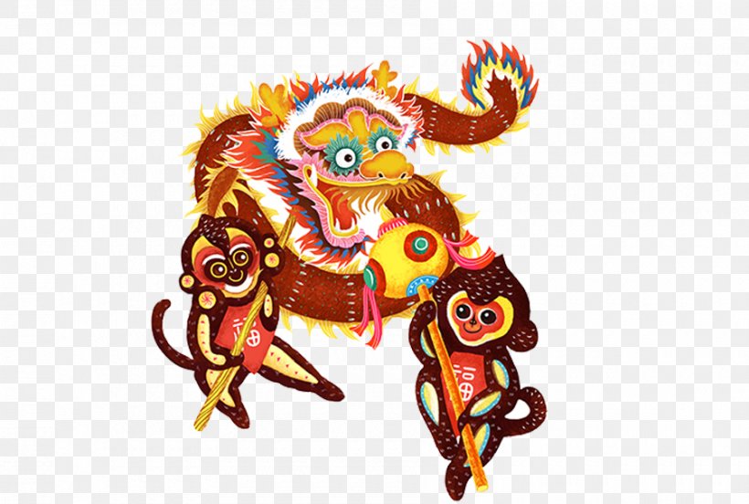 Chinese New Year Monkey Download, PNG, 900x606px, Chinese New Year, Art, Fictional Character, Gratis, Monkey Download Free