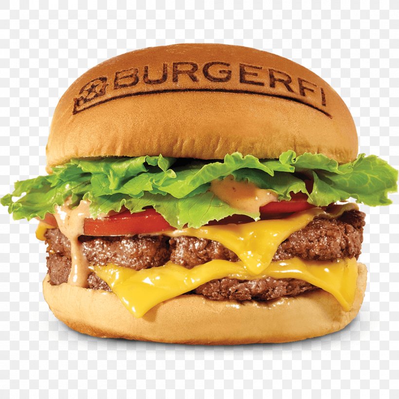 Hamburger Cheeseburger BurgerFi French Fries Restaurant, PNG, 1000x1000px, Hamburger, American Food, Beef, Breakfast Sandwich, Buffalo Burger Download Free