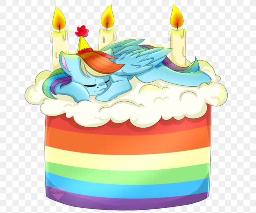 Rainbow Dash Birthday Cake My Little Pony Fan Art, PNG, 979x816px, Rainbow Dash, Art, Birthday, Birthday Cake, Buttercream Download Free