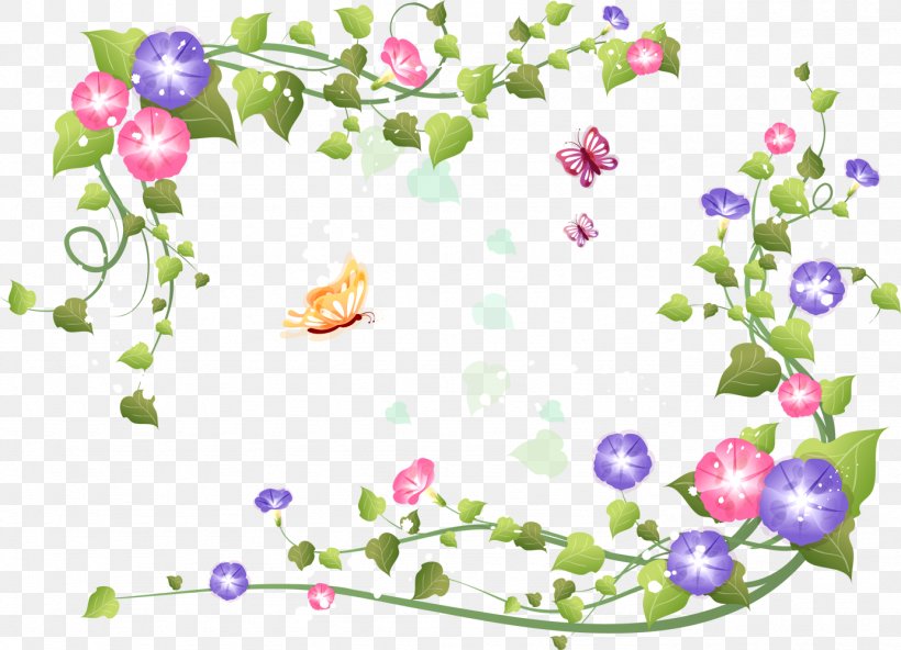 Flower Japanese Morning Glory Butterfly Clip Art, PNG, 1383x1000px, Flower, Art, Blog, Blossom, Branch Download Free