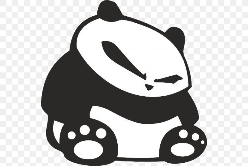 Giant Panda Car Decal Sticker Japanese Domestic Market, PNG, 550x550px, Giant Panda, Advertising, Black, Black And White, Bumper Sticker Download Free