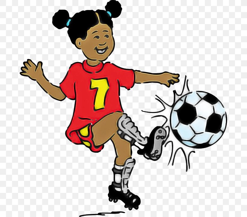 Soccer Ball, PNG, 689x720px, Soccer Ball, Ball, Cartoon, Football, Football Player Download Free