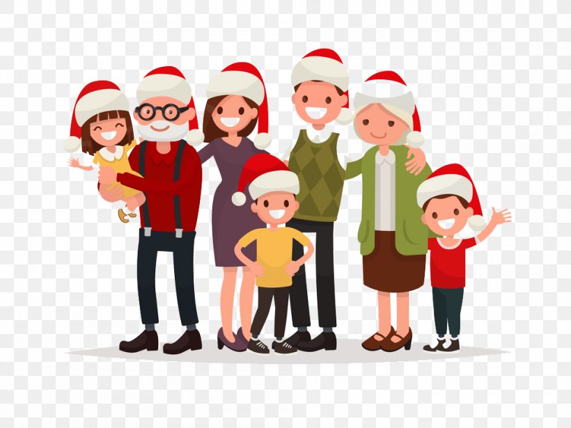Vector Graphics Illustration Family Image Grandparent, PNG, 1000x750px, Family, Child, Christmas, Christmas Decoration, Christmas Ornament Download Free